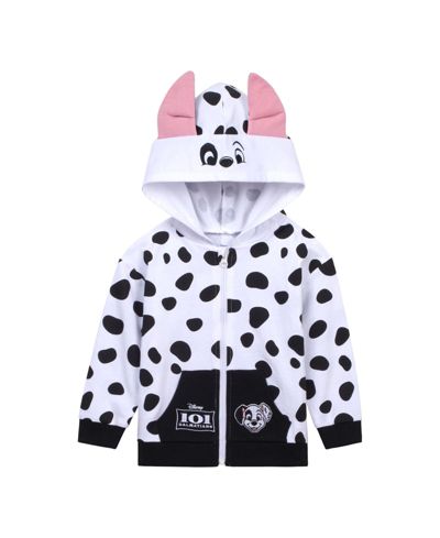 101 Dalmatians Toddler Girls Disney Lilo & Stitch French Terry Zip Up Cosplay Hoodie