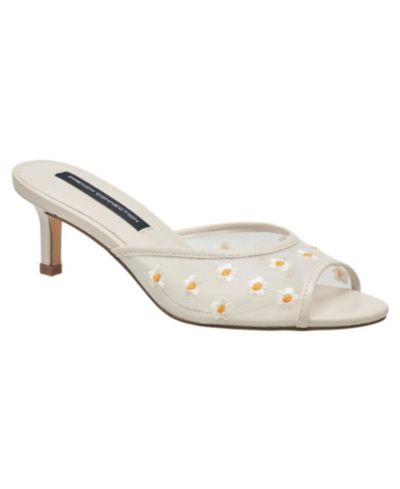 Туфли на каблуке French Connection Nancy Mesh Embroidered Kitten Heel