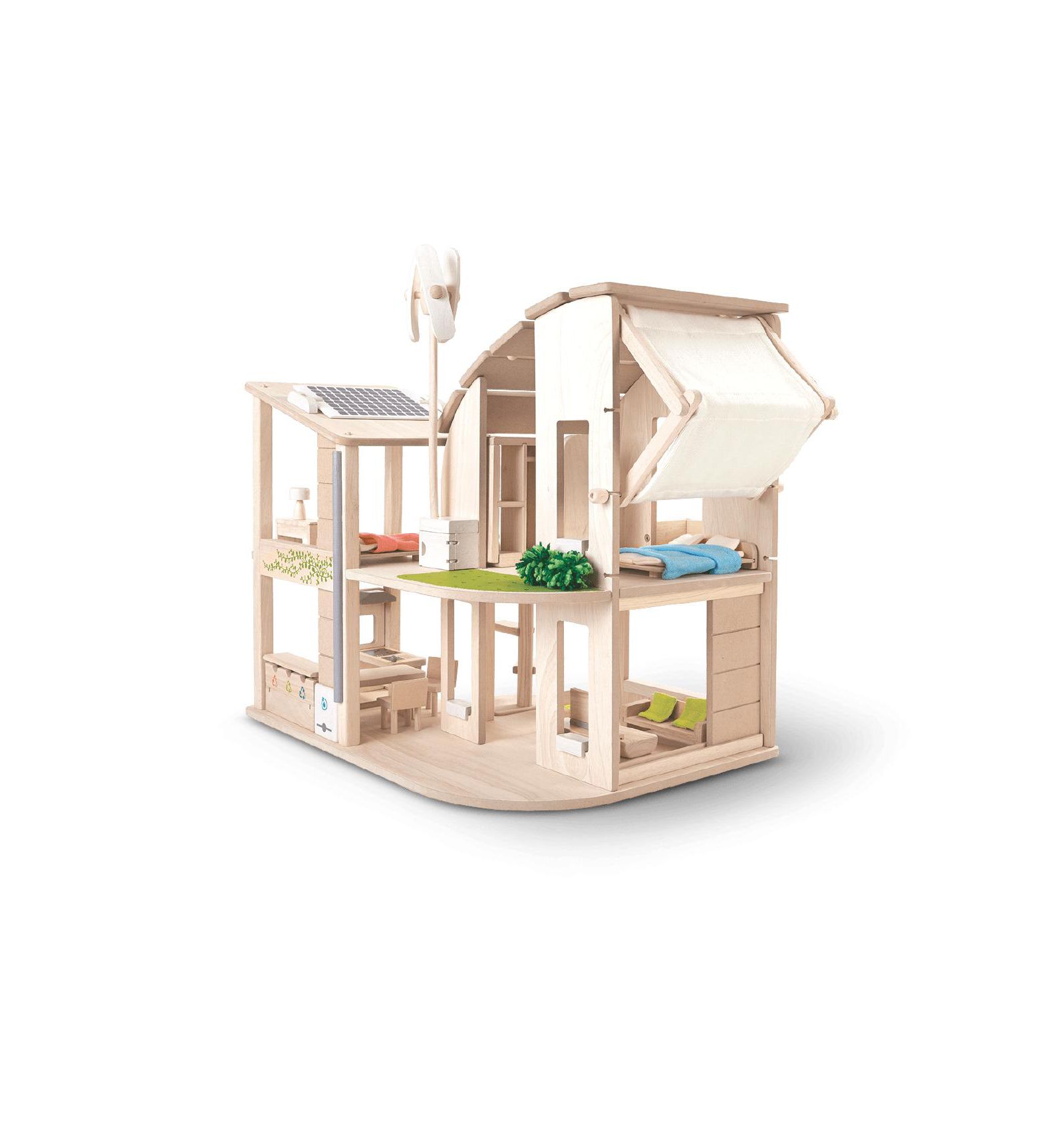 Дом для кукол PlanToys с мебелью