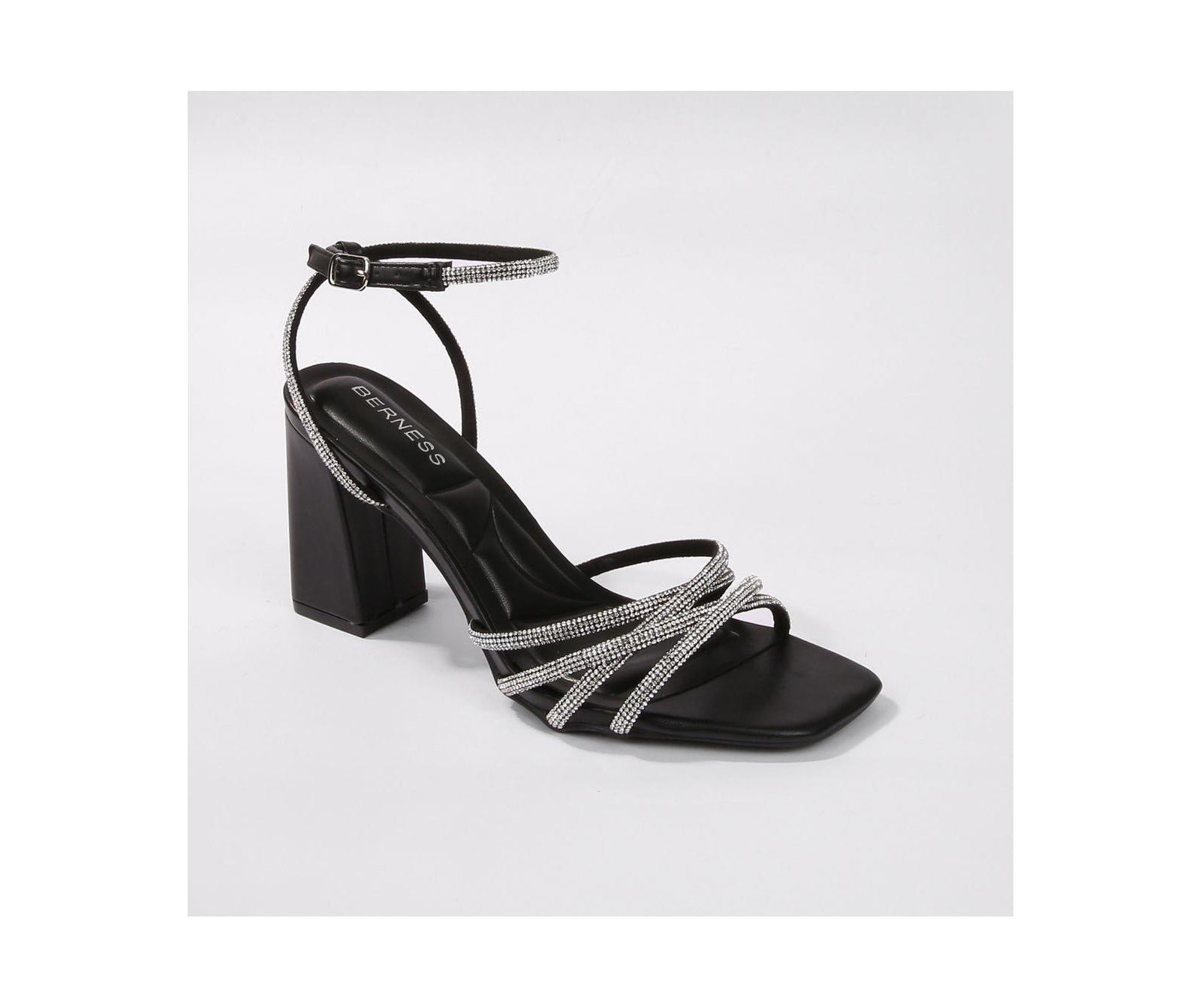 Hailie Strappy Rhinestone Heels
