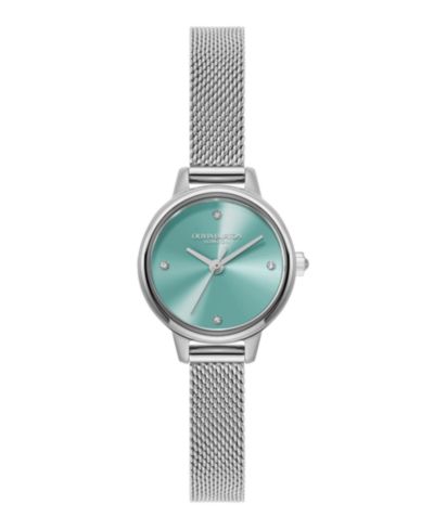 Olivia Burton женские наручные часы с мини-классическим циферблатом, серебристый тон, нержавеющая сталь, сетчатый браслет, 23 мм