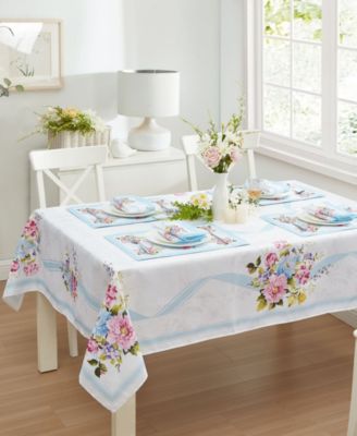 Elrene Rose Cottage Engineered Tablecloth, 60" x 120"