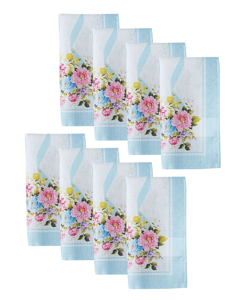 Набор салфеток Elrene Rose Cottage Engineered, 8 Piece