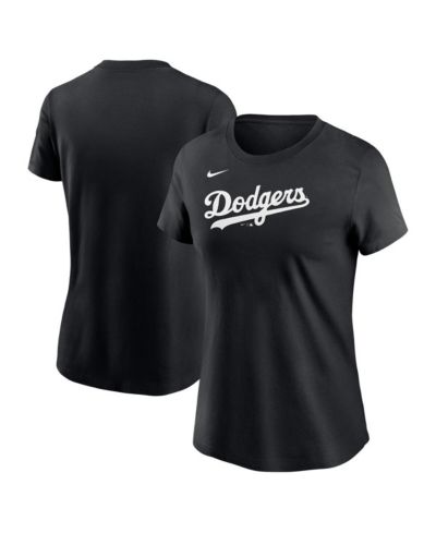 Nike Women's Black Los Angeles Dodgers Wordmark T-Shirt