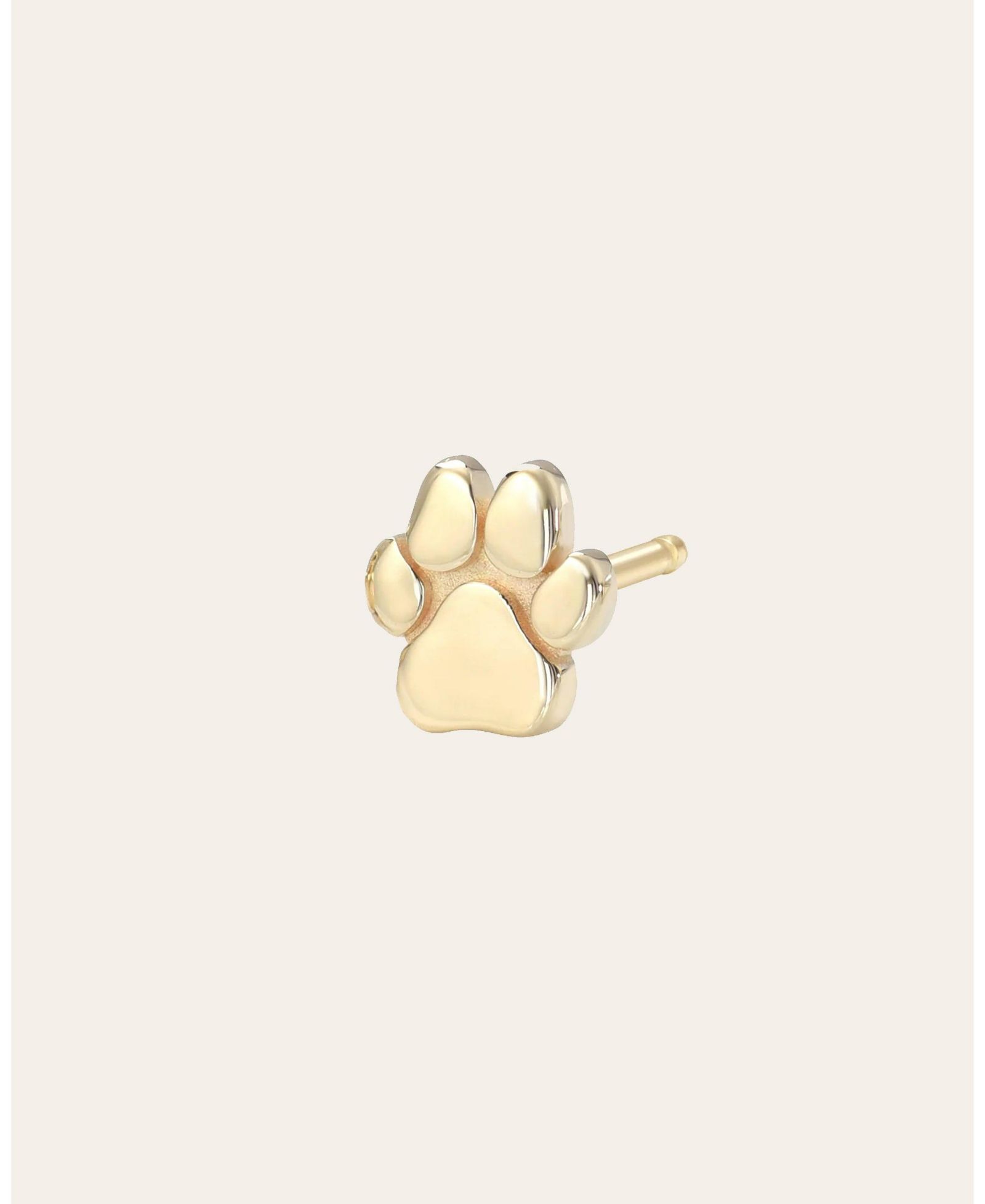Tiny Paw Stud Earring (single)