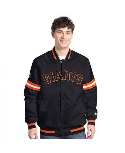 Starter Мужская университетская куртка San Francisco Giants Scout Full-Snap Varsity, черная