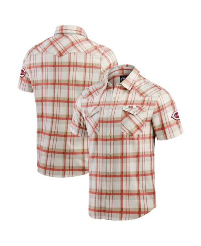 Fanatics Мужская рубашка в клетку Cincinnati Reds, Red
