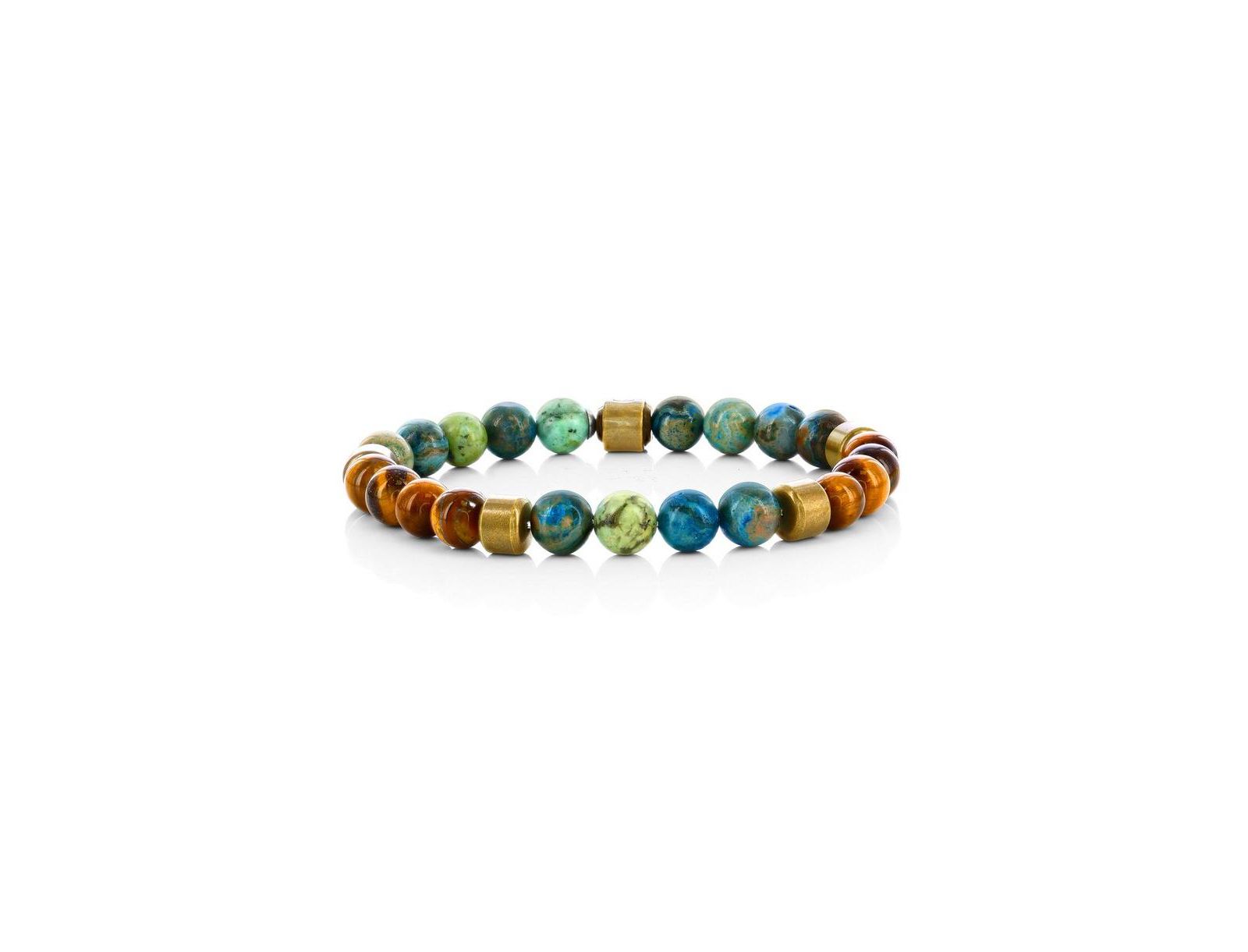 Stainless Steel, Genuine Bead Bracelet