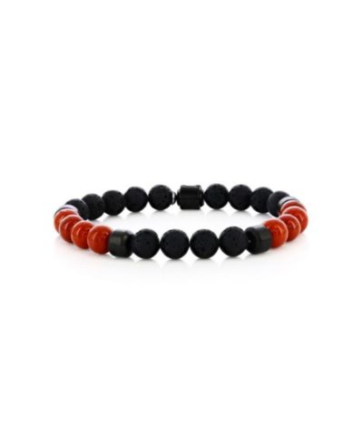 Lava stone & red fossil