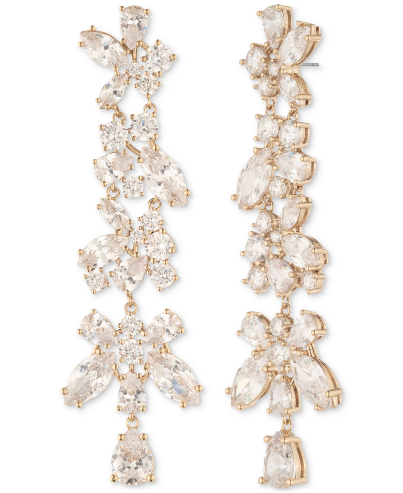 Серьги Givenchy Gold-Tone Cubic Zirconia Statement