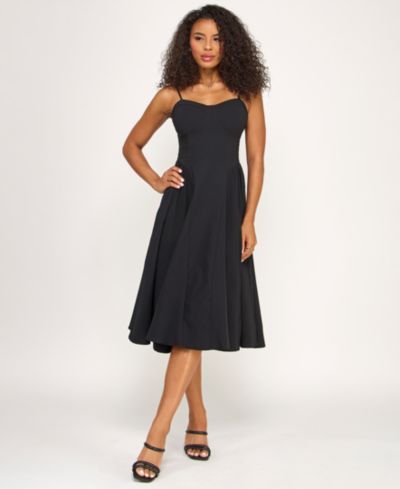 Платье KATIA RAE Juniors' Sweetheart Neck Bow-Back Midi