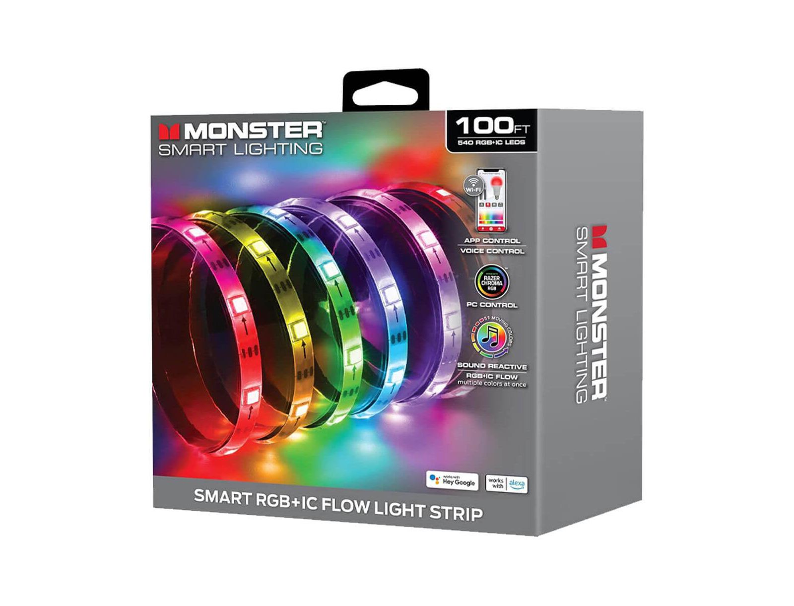 Многоцветная светодиодная LED лента 100Ft., MONSTER CABLE