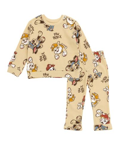 Paw Patrol Toddler Boys Loungewear 2-Piece Sweatshirt and Waffle Pants Set