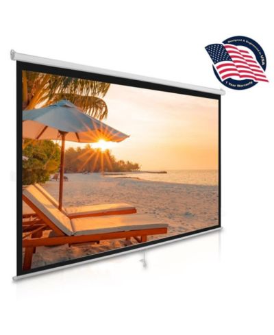Проекционный экран Pyle Universal 100-Inch Manual Roll-Down