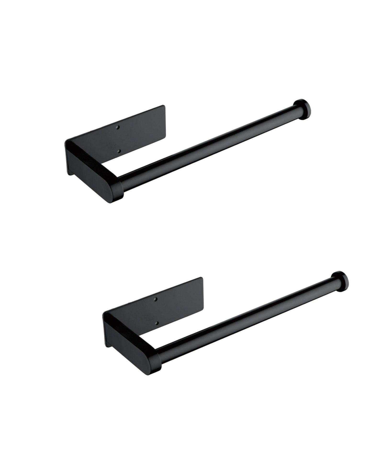 Flynama  2-Pack Paper Towel Holder, Wall/Under Cabinet Mount, 12" Self-Adhesive