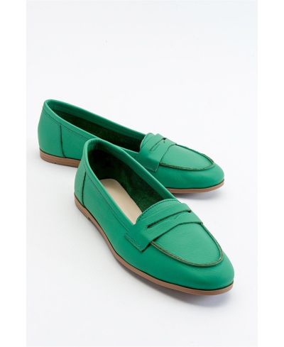Green leather