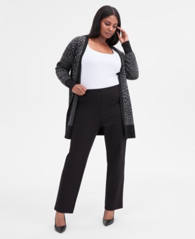 Женские брюки I.N.C. International Concepts Plus Size High-Rise Slim-Fit Ankle