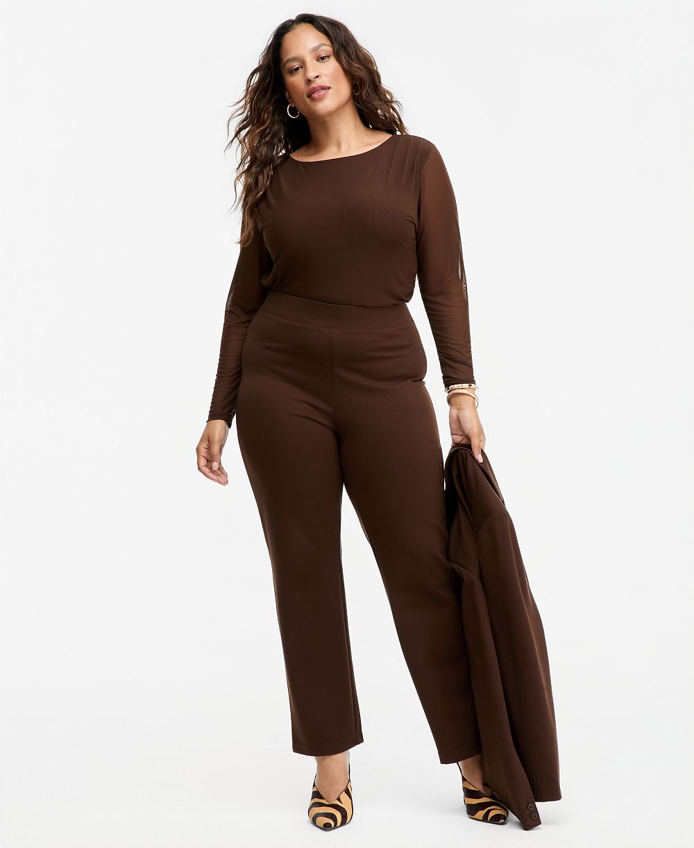 Женские брюки I.N.C. International Concepts Plus Size High-Rise Slim-Fit Ankle