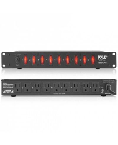 Блок управления питанием Pyle 15 Amp с 9 розетками (1800VA)