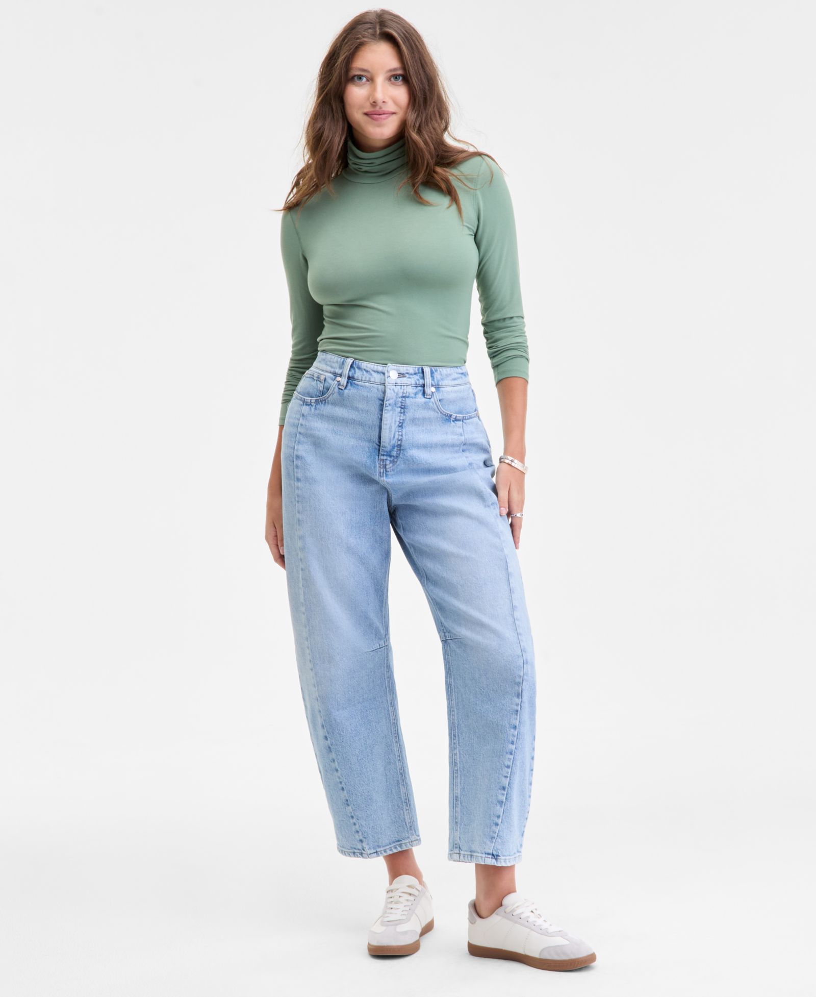 Женские джинсы On 34th Women's Cropped High-Rise Barrel-Leg