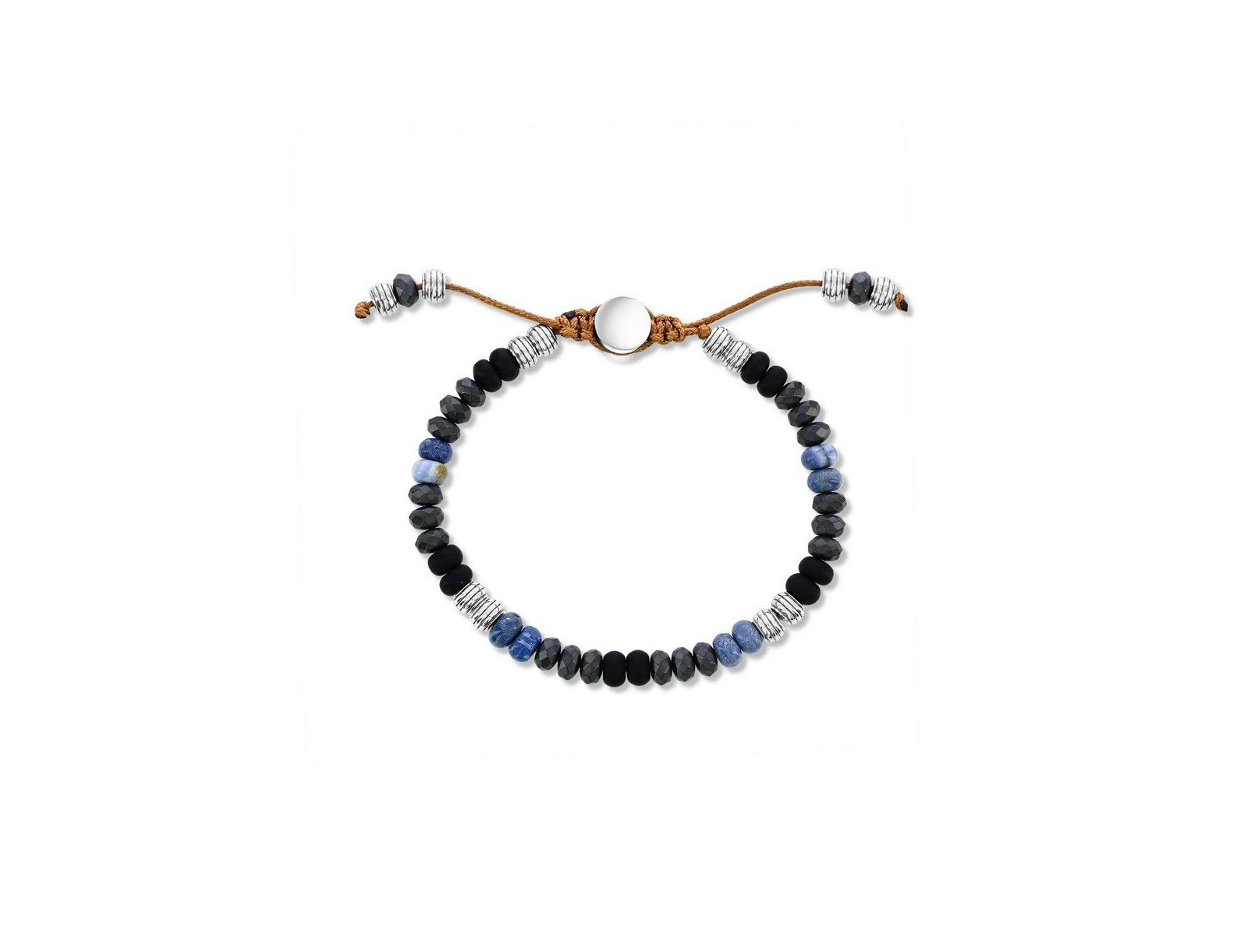Stainless Steel, Genuine Bead Bracelet