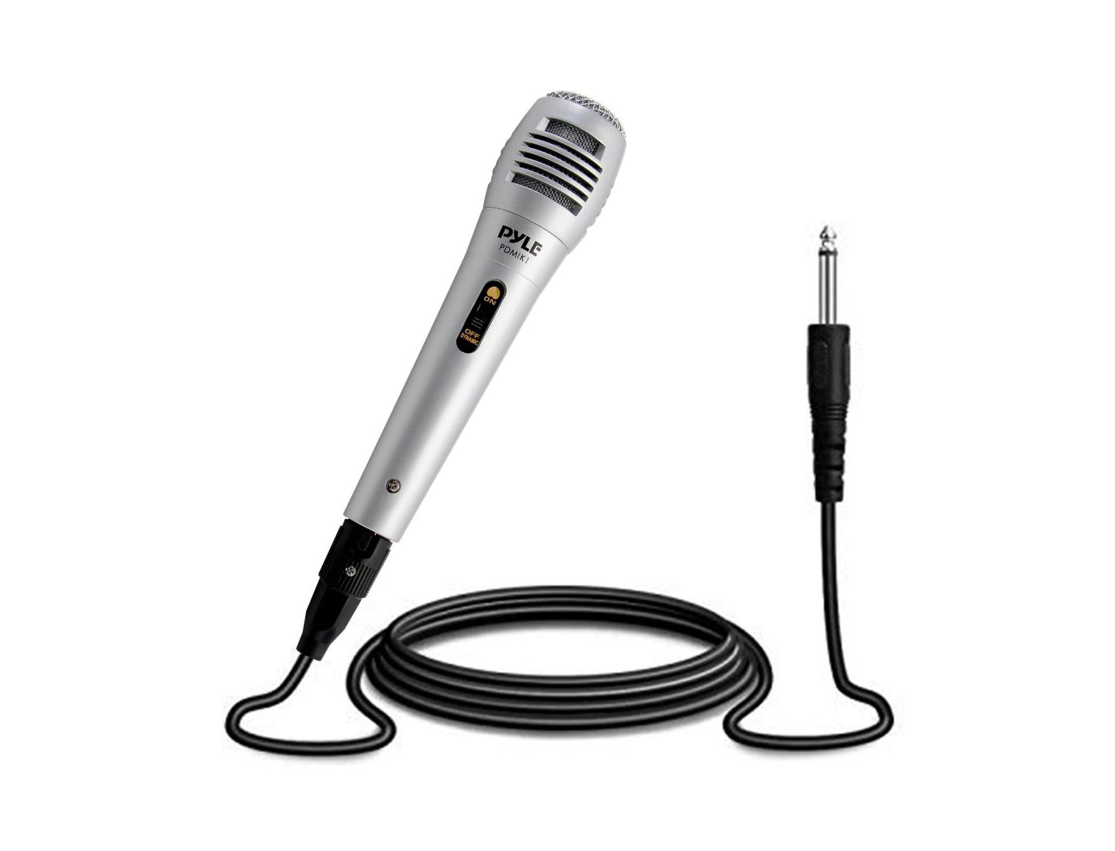 Pyle Handheld Dynamic Microphone with Built-in Acoustic Pop Filter, 6.5' XLR Cable