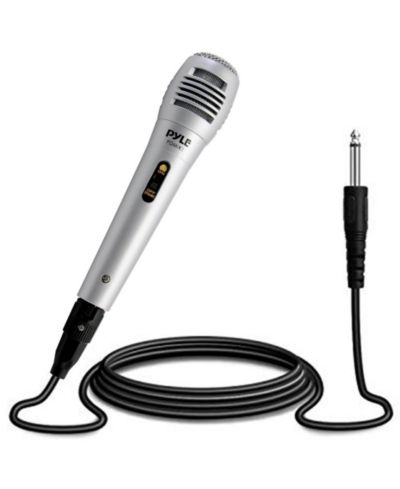 Pyle Handheld Dynamic Microphone with Built-in Acoustic Pop Filter, 6.5' XLR Cable
