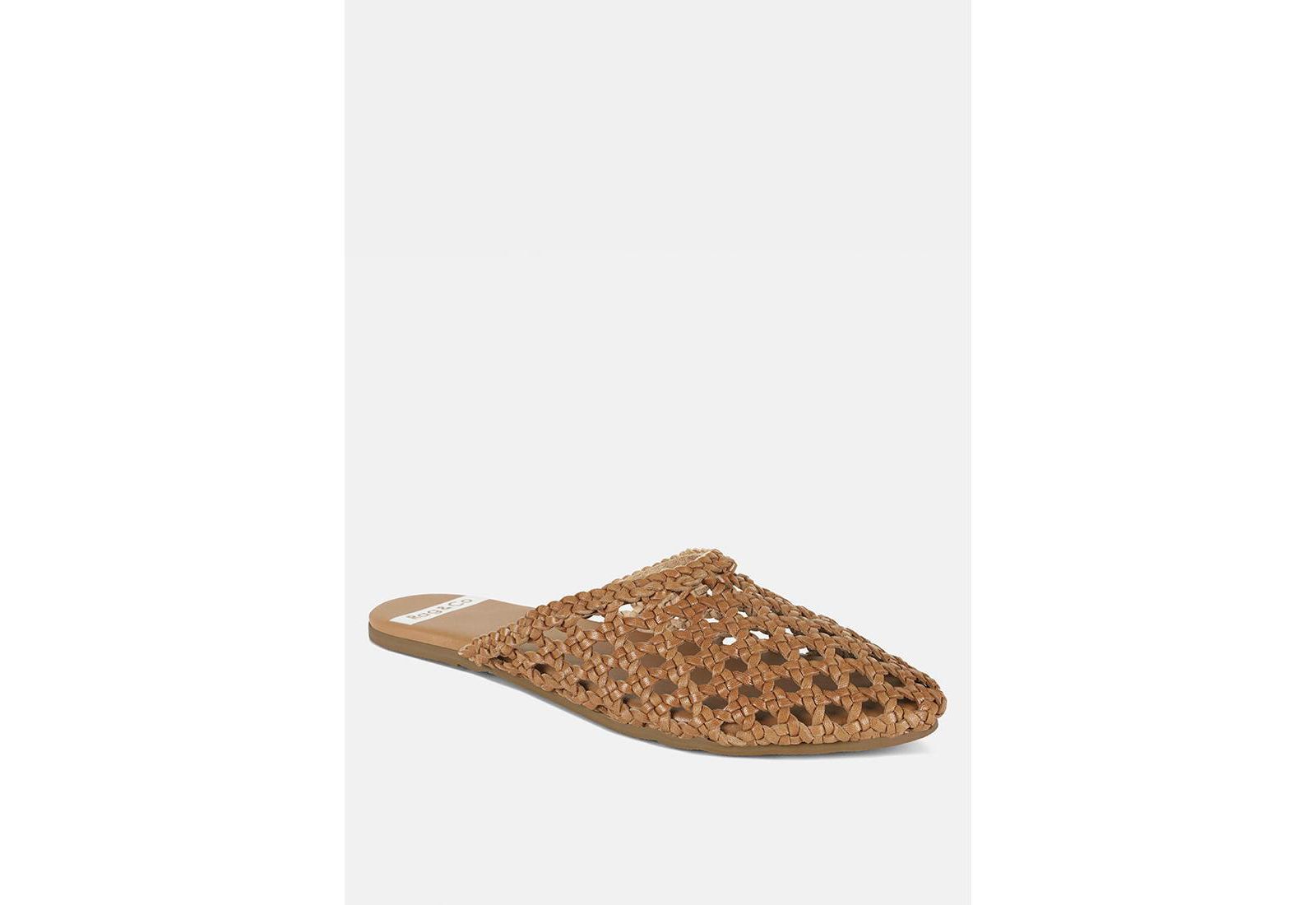 Wendigo Woven Real Leather Mules