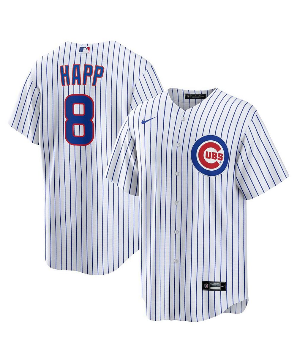 Джерси Nike Men's Ian Happ White Chicago Cubs Home Replica
