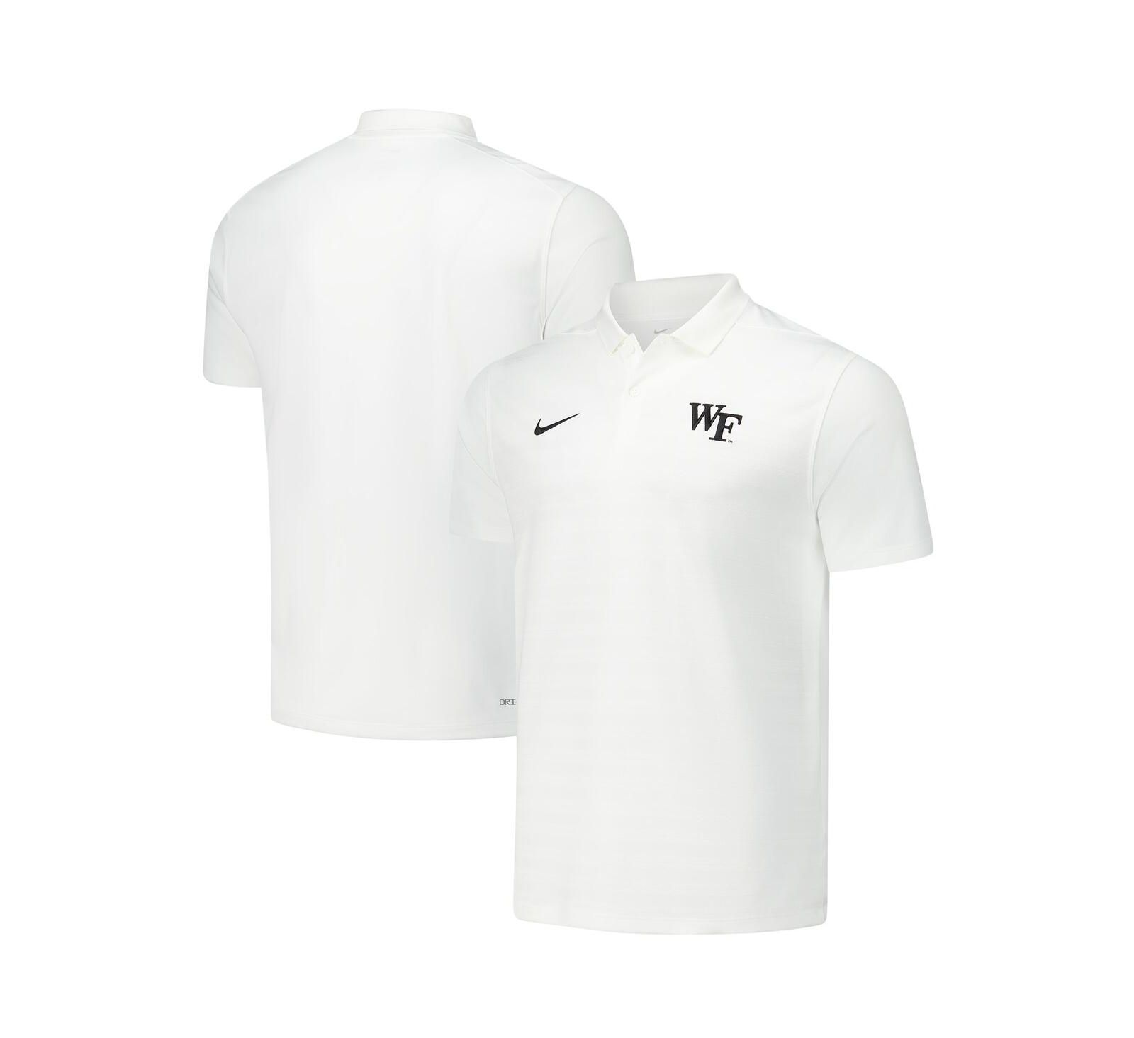 Nike Men's White Wake Forest Demon Deacons 2024/25 Sideline Victory Coaches Performance Polo Shirt