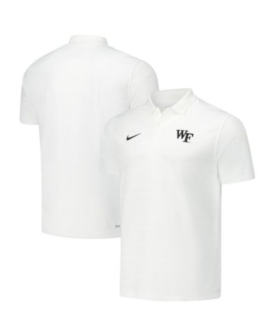Nike Мужская спортивная рубашка-поло Wake Forest Demon Deacons 2024/25 Sideline Victory Coaches, белая