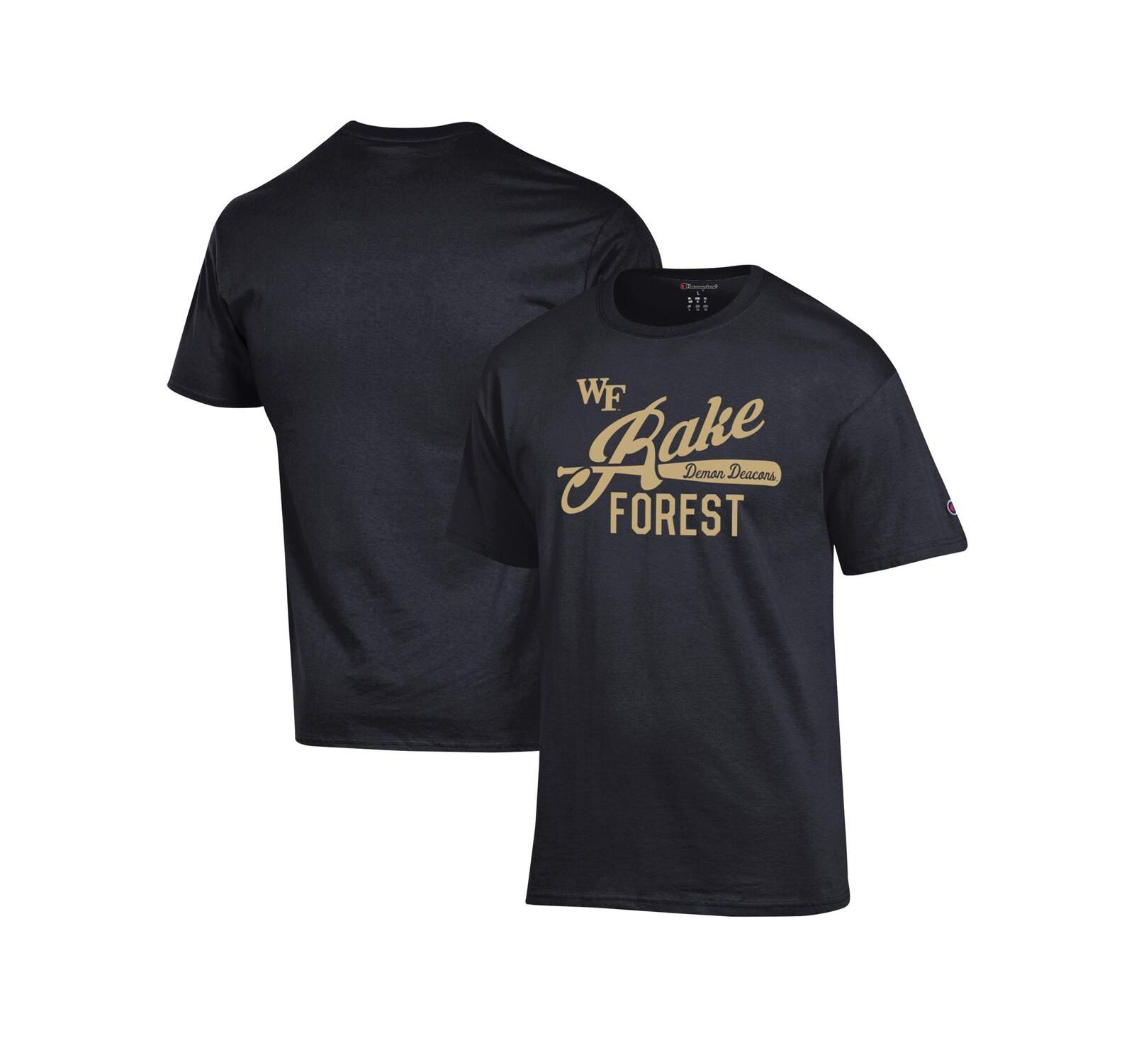 Champion Men's Black Wake Forest Demon Deacons Rake Forest T-Shirt