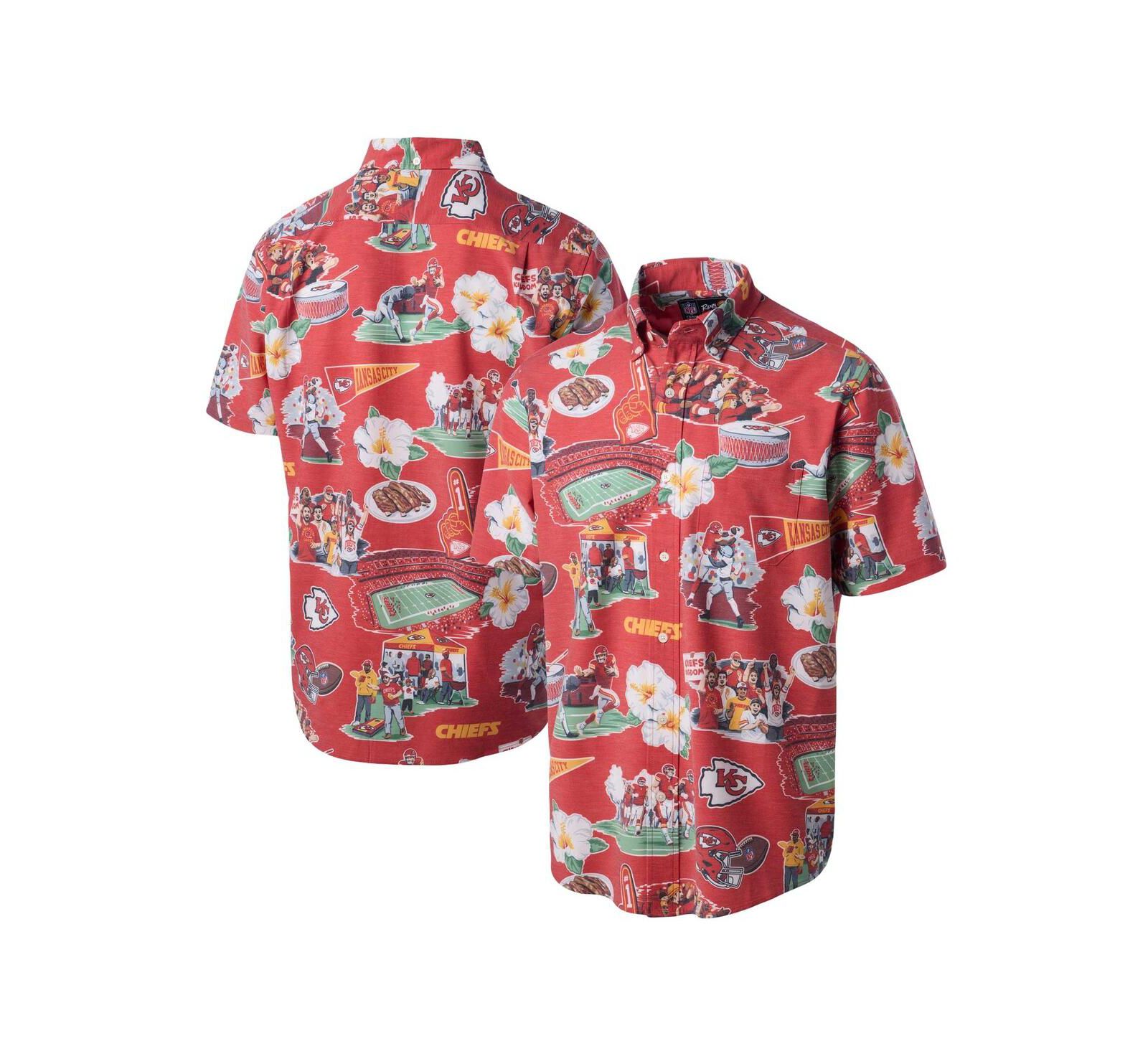 Reyn Spooner Men's Red Kansas City Chiefs Scenic Button-Down Shirt