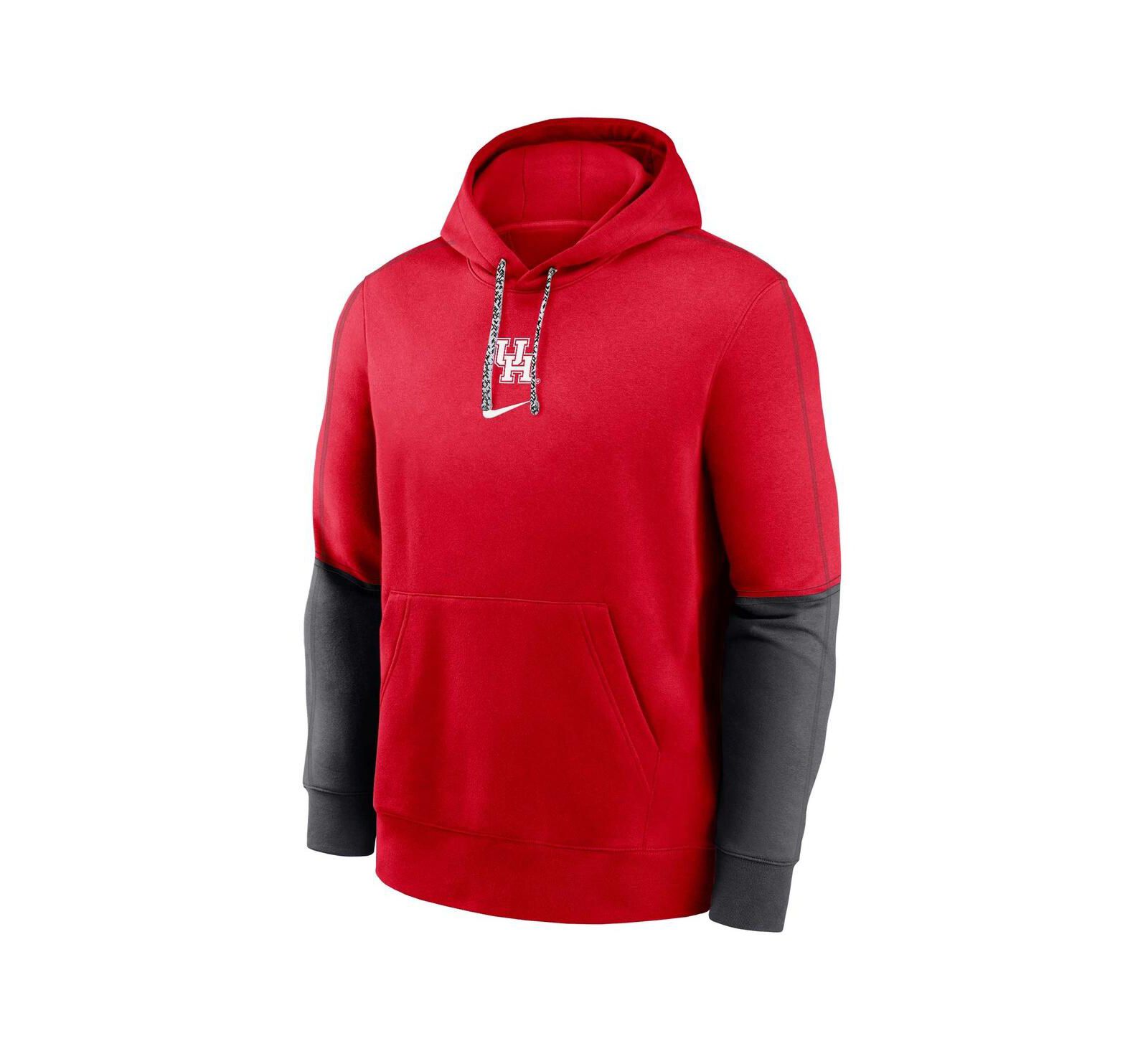 Nike Men's Red Houston Cougars 2024 Sideline Club Pullover Hoodie