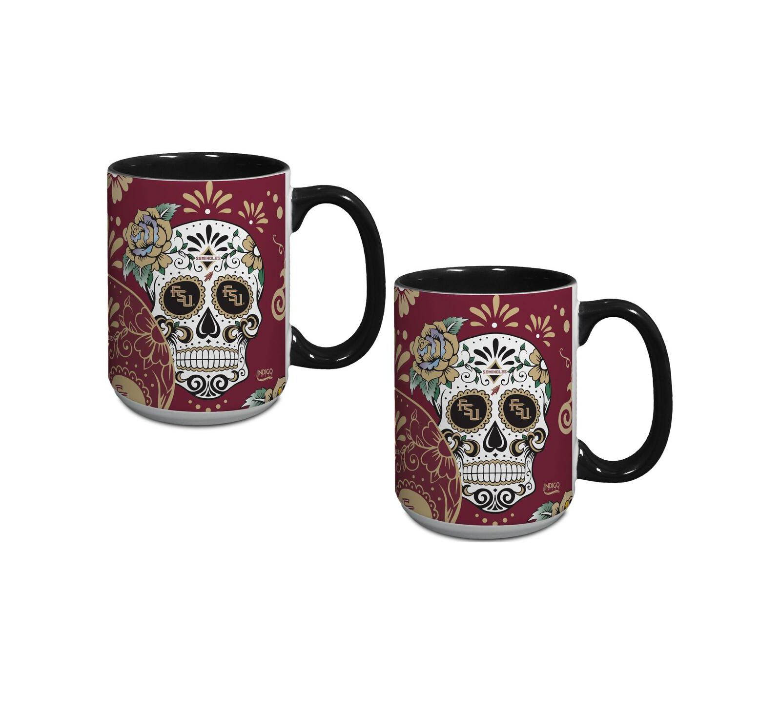 Indigo Falls кружка Florida State Seminoles Dia De Los Muertos, комплект из 2 шт