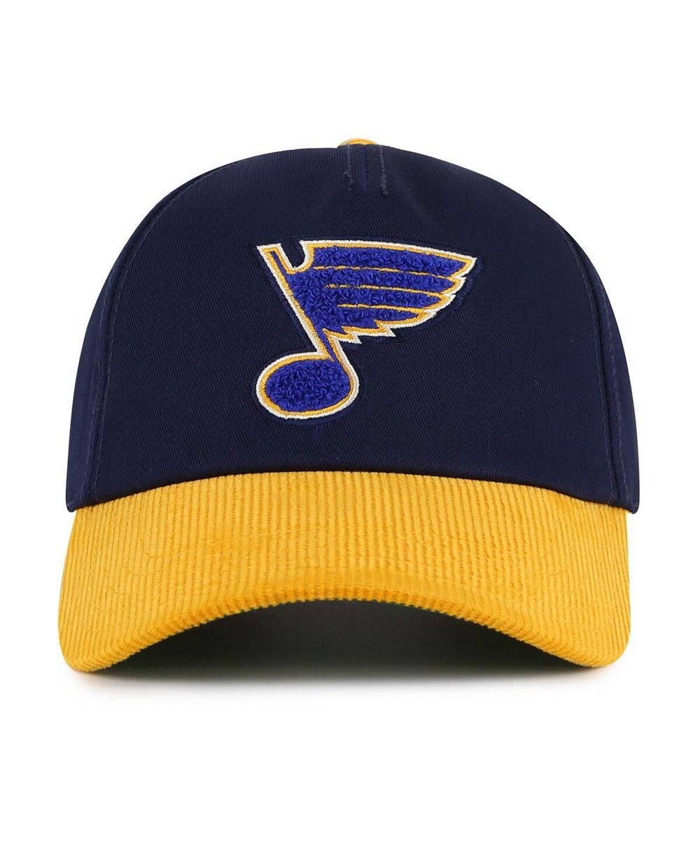 American Needle Мужская регулируемая кепка St. Louis Blues Burnett, темно-синий/золотой