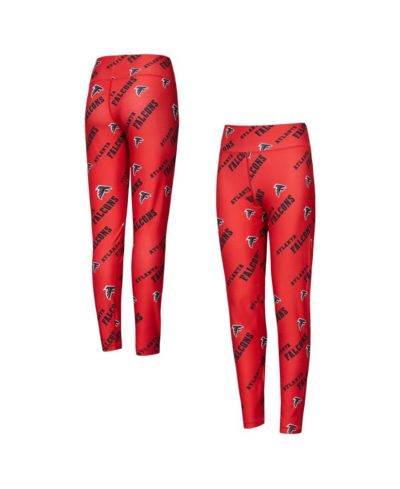 Женские трикотажные леггинсы Concepts Sport Atlanta Falcons с принтом, красные