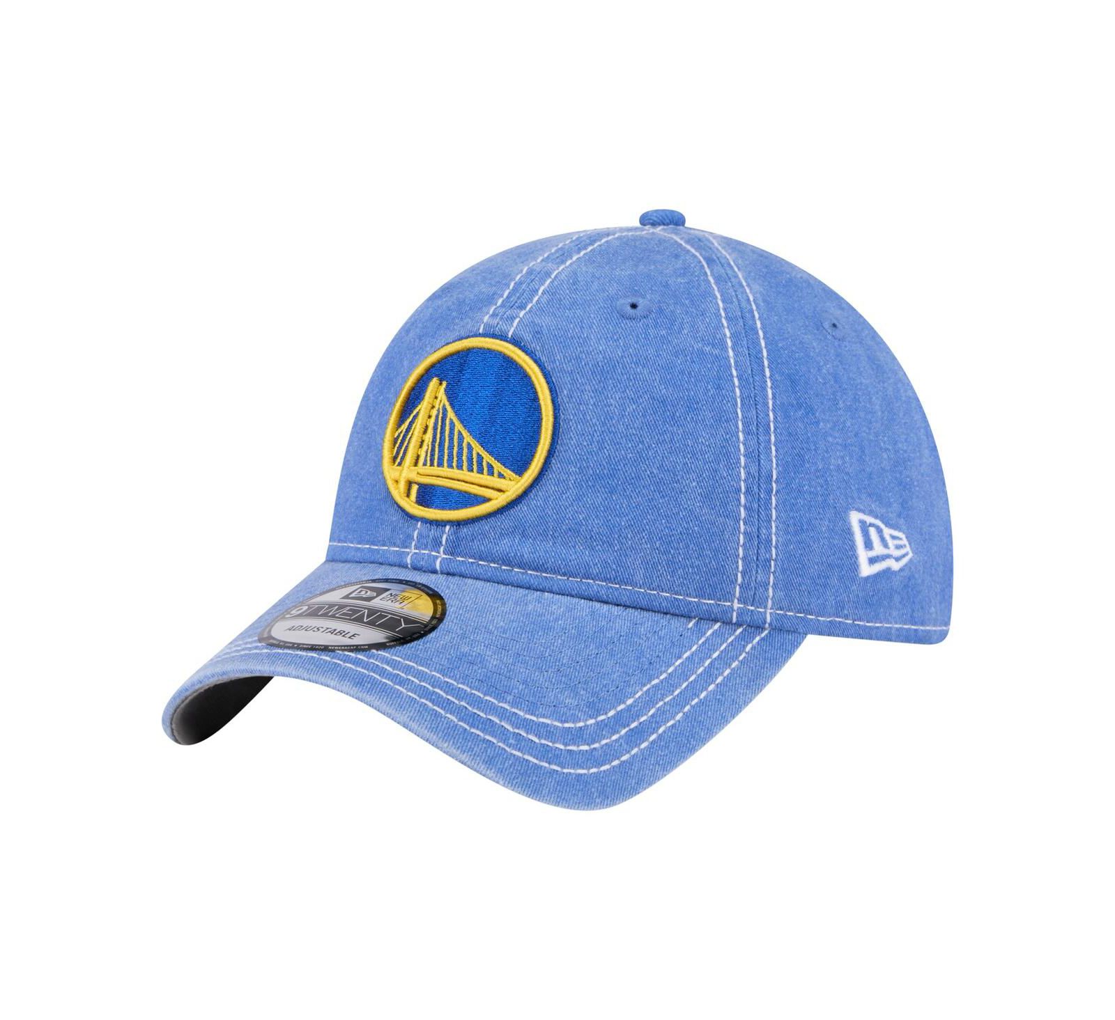 New Era Мужская кепка Golden State Warriors 9TWENTY регулируемая, синяя