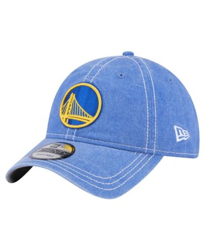 New Era Men's Royal Golden State Warriors Pigment Dyed 9TWENTY Adjustable Hat