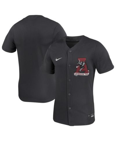 Nike Мужской и женский джерси Alabama Crimson Tide Replica Softball Anthracite