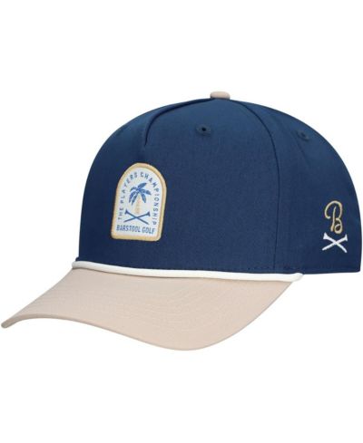 Мужская кепка Barstool Golf Navy THE PLAYERS Tropical Small Patch Rope Snapback
