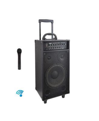 Портативная Bluetooth PA колонка SereneLife с беспроводным микрофоном и аккумулятором, 800W