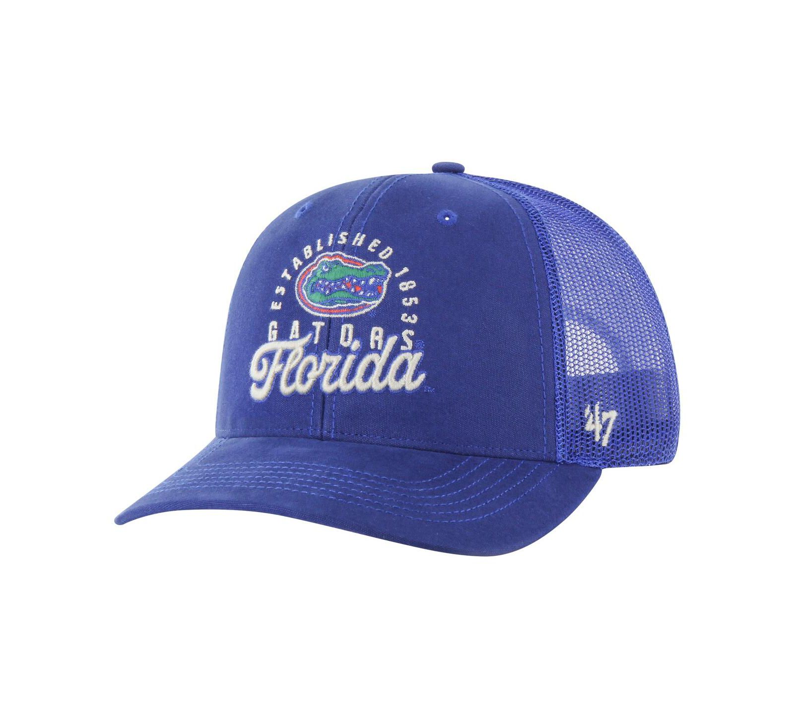 Мужская регулируемая кепка '47 Brand Florida Gators Pitstop Trucker, королевская синяя