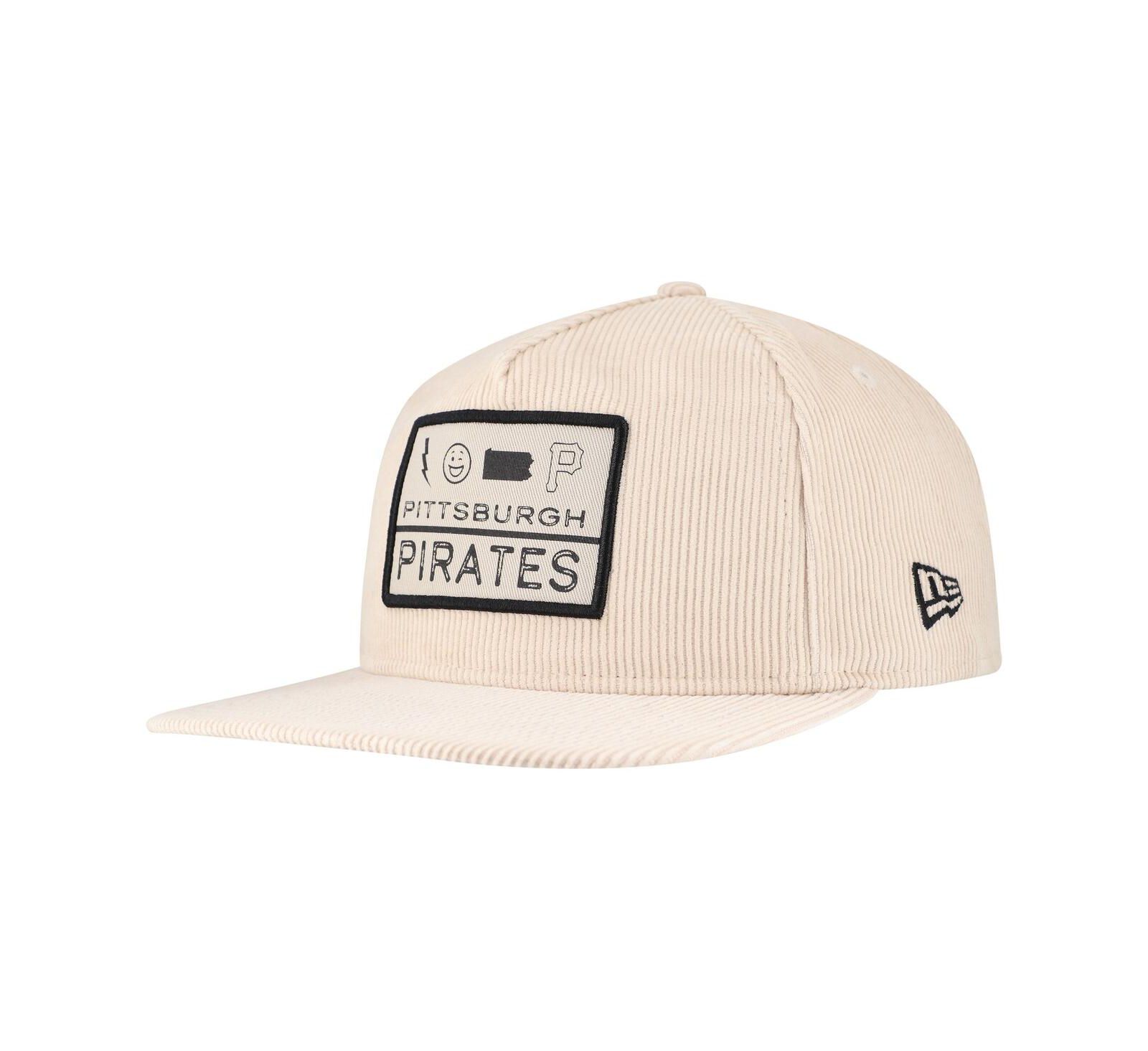 New Era Men's Khaki Pittsburgh Pirates Summer Essential Golfer Snapback Hat