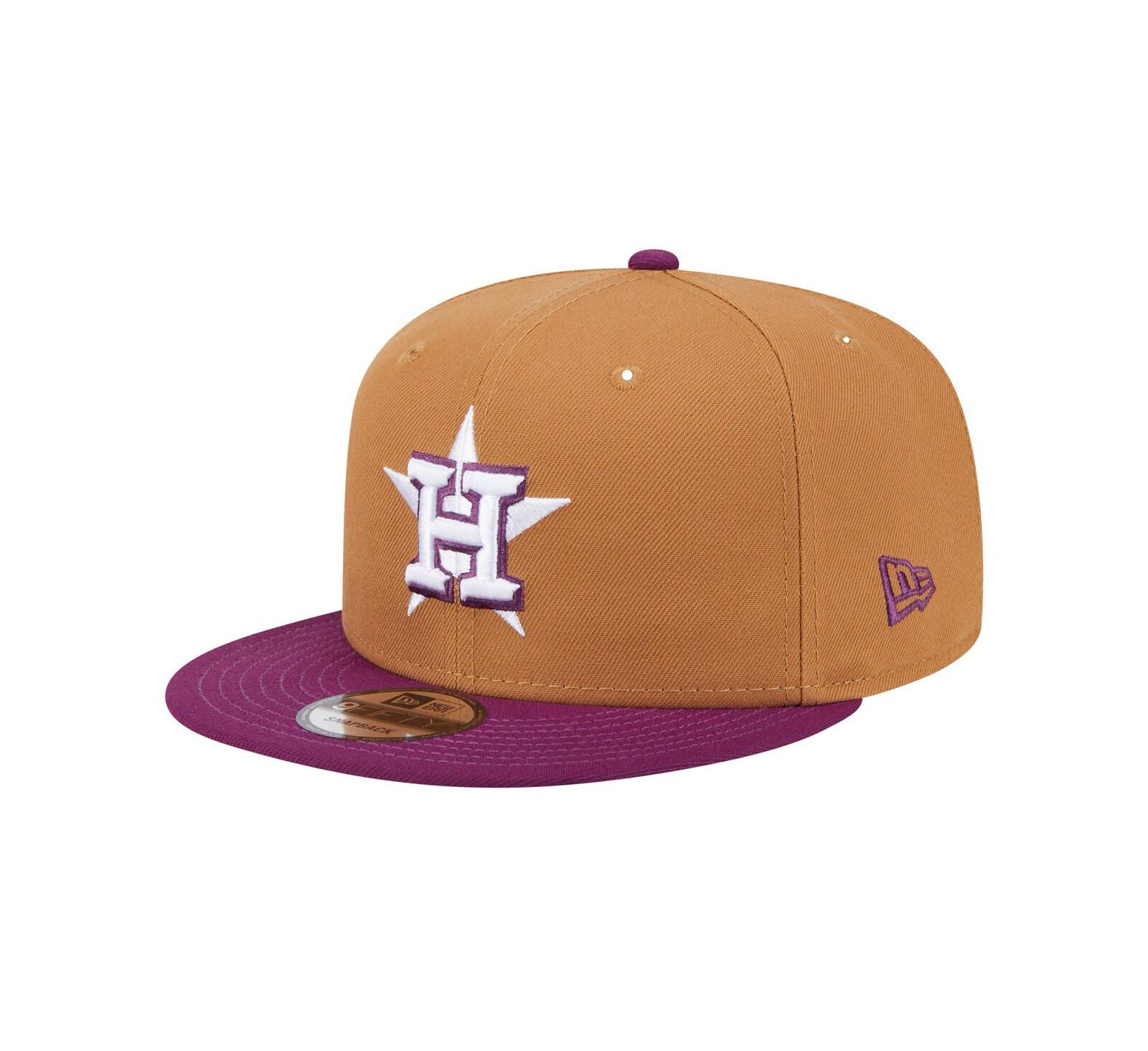 New Era Мужская коричневая/фиолетовая кепка Houston Astros Color Pack Two-Tone 9FIFTY Snapback
