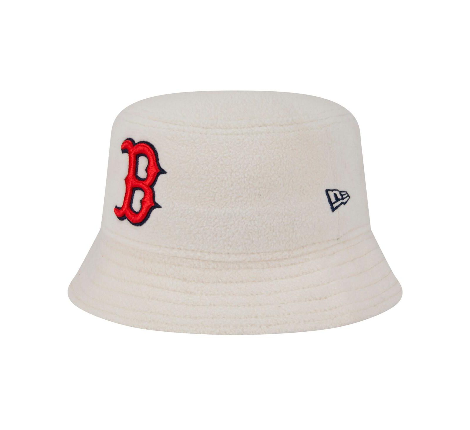 New Era Женская шапка-ведерка Boston Red Sox, белая, Chrome Cozy