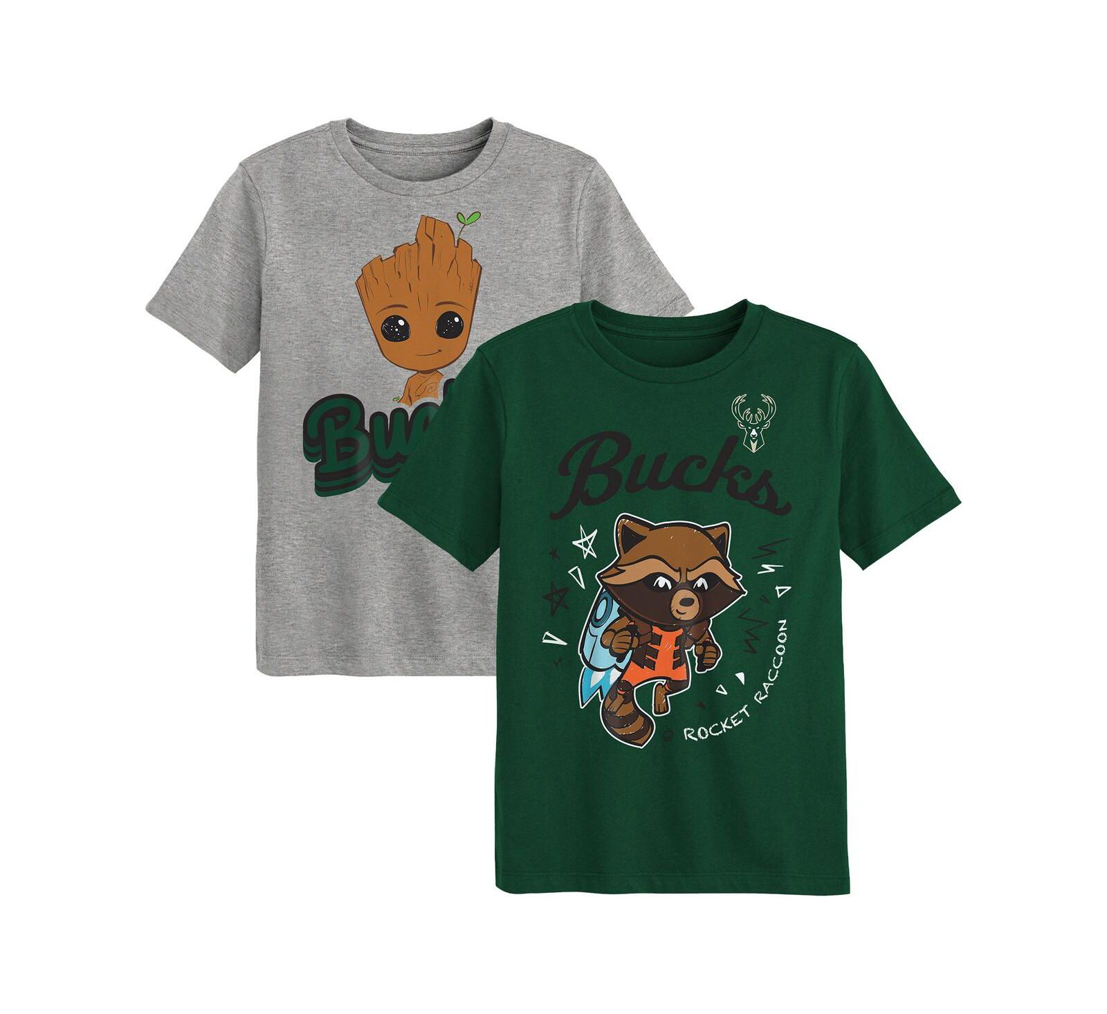 детский набор из 2-х футболок Outerstuff Milwaukee Bucks Guardians Of The Galaxy