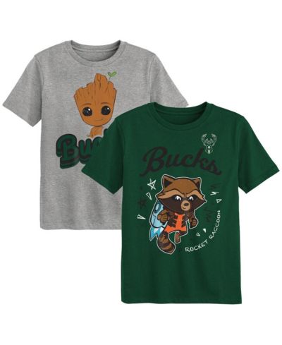 детский набор из 2-х футболок Outerstuff Milwaukee Bucks Guardians Of The Galaxy