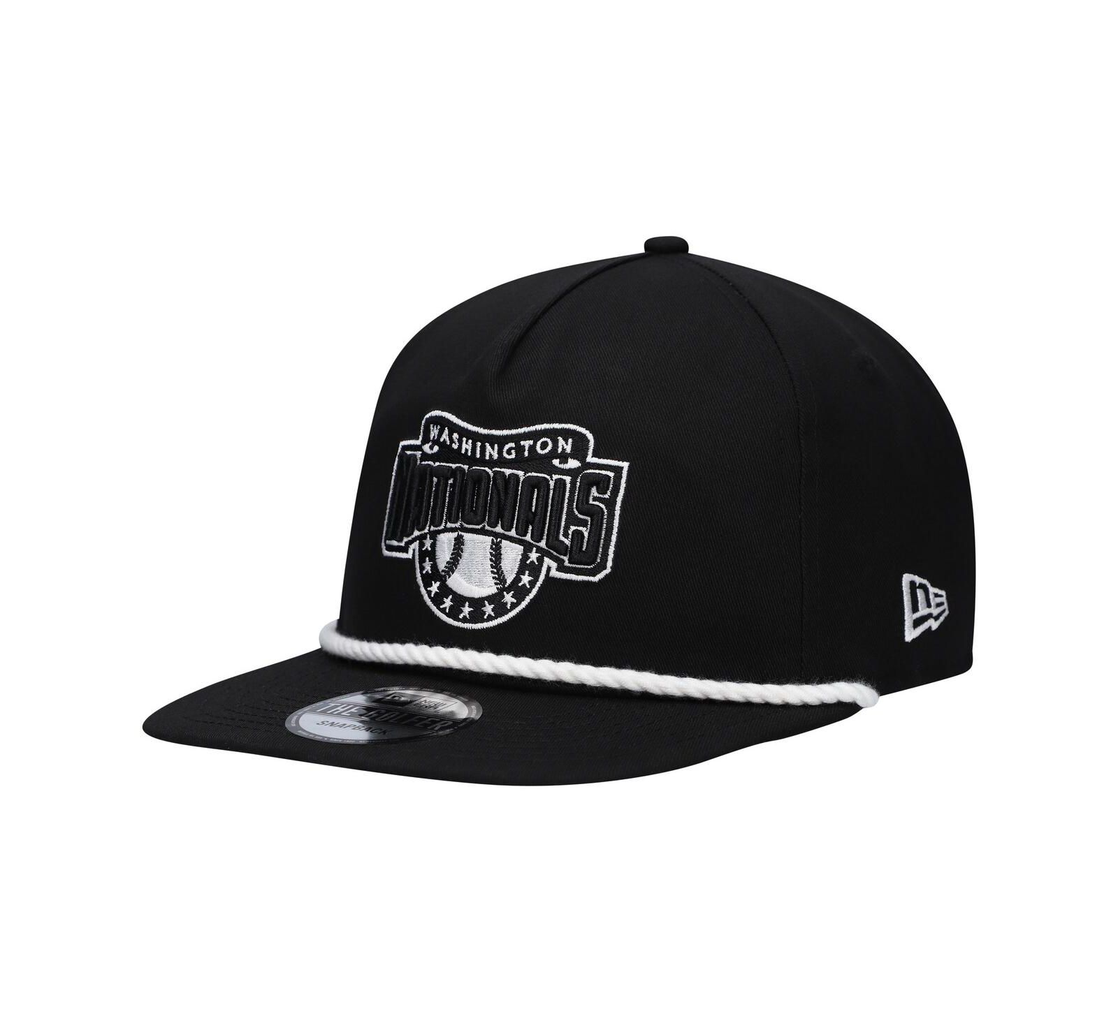 New Era Мужская черная кепка snapback Washington Nationals Golfer