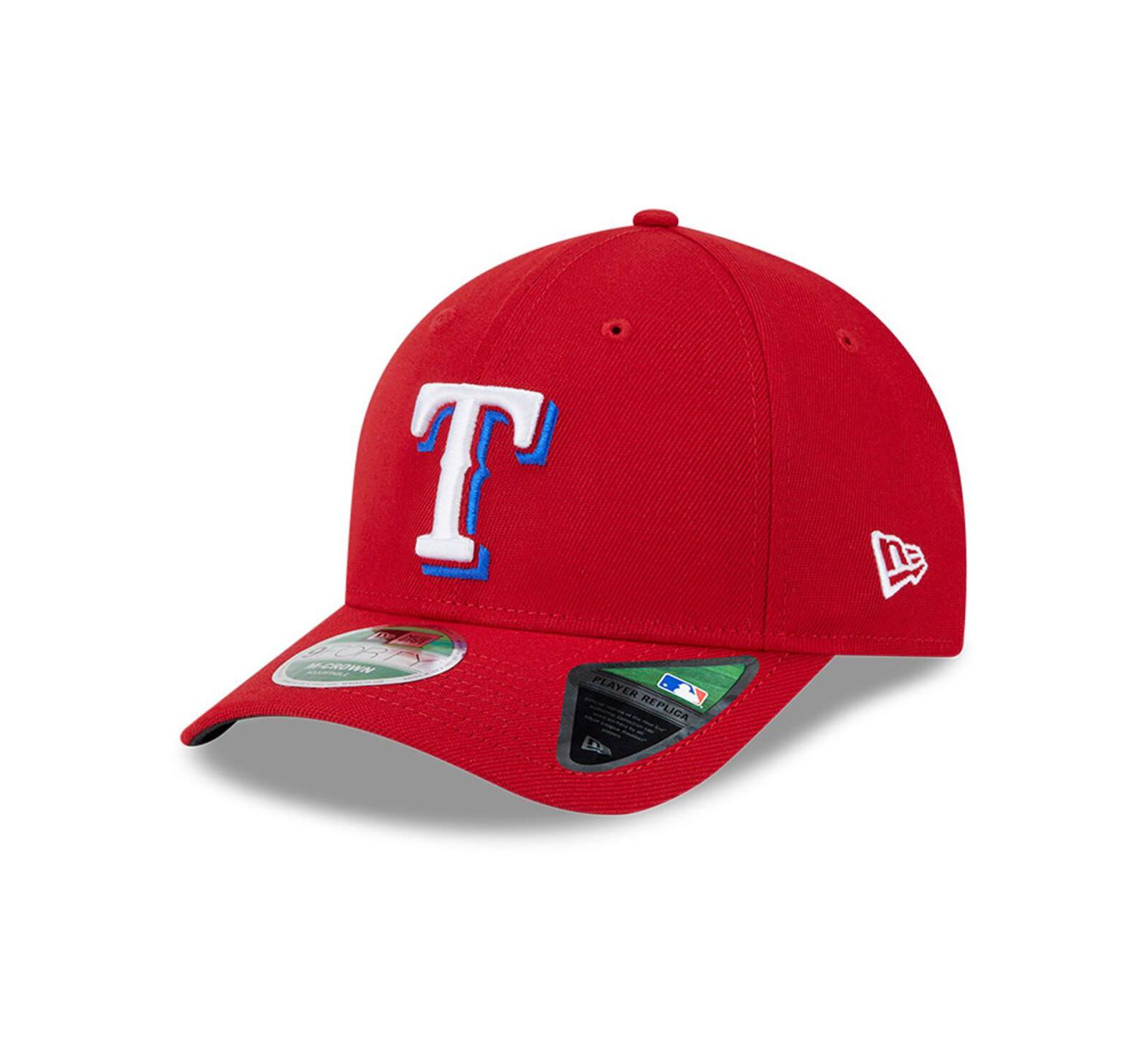 New Era Men's Red Texas Rangers Player Replica 9FORTY Adjustable Hat